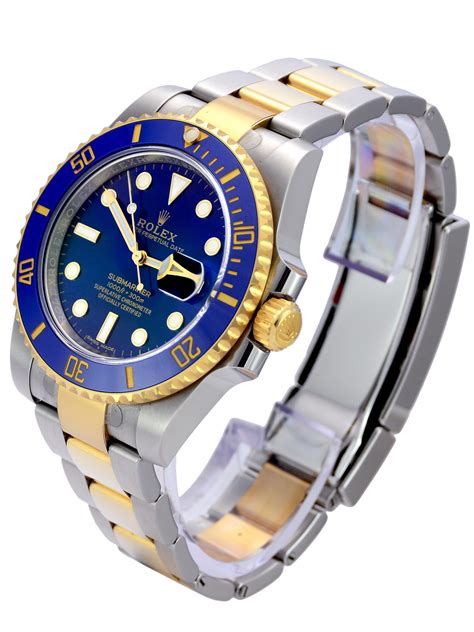 rolex submariner steel blue dial|Rolex Submariner date 116613lb.